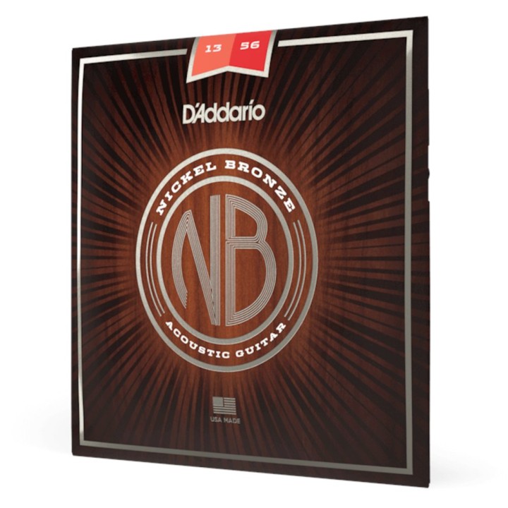 D'Addario - NB1356 Corde per Chitarra Acustica, Nickel Bronze, Medium