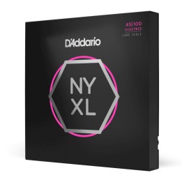 D'Addario - NYXL45100 Corde per Basso Elettrico, Nickel Wound, Regular Light, Long Scale, 45-100