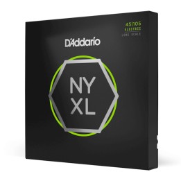 D'Addario - NYXL45105 Corde per Basso Elettrico, Nickel Wound, Light/Medium, Long Scale, 45-105