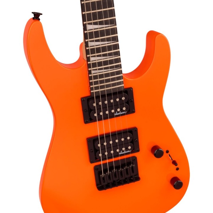 Jackson JS Series Dinky Minion JS1X, Amaranth Fingerboard, Safety Orange - Chitarra elettrica