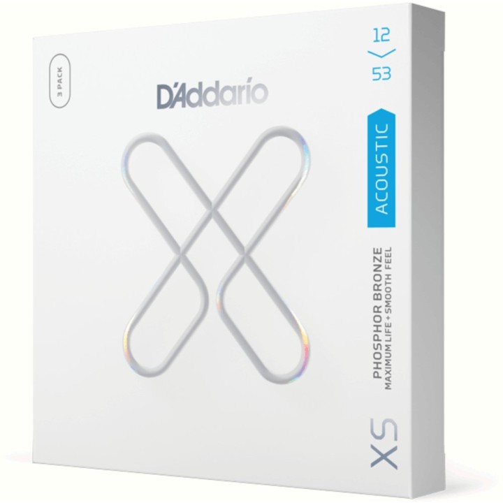 D'Addario - XSAPB1253-3P Corde per Chitarra Acustica, Phosphor Bronze, Light