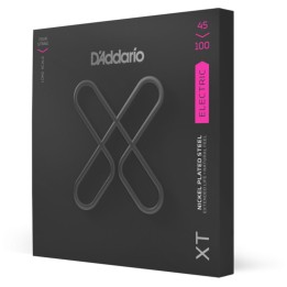D'Addario - XTB45100 Corde per Basso Elettrico, Nickel Plated Steel, Regular Light, Long Scale
