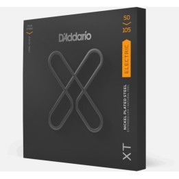 D'Addario - XTB50105 Corde per Basso Elettrico, XT Bass Nickel Plated Steel, Medium, Long Scale