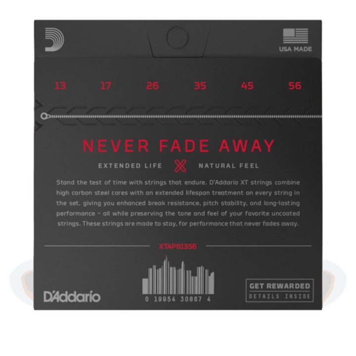 D'Addario - XTAPB1356 Corde per Chitarra Acustica, XT Phosphore Bronze, Medium