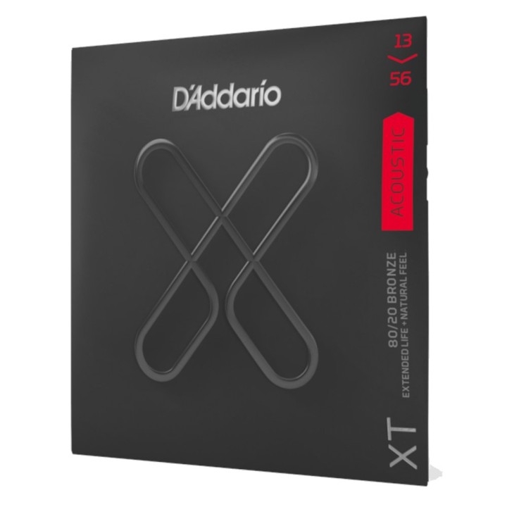 D'Addario - XTABR1356 Corde per Chitarra Acustica, XT 80/20 Bronze, Medium