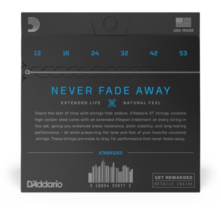 D'Addario - XTABR1253 Corde per Chitarra Acustica, 80/20 Bronze, Light