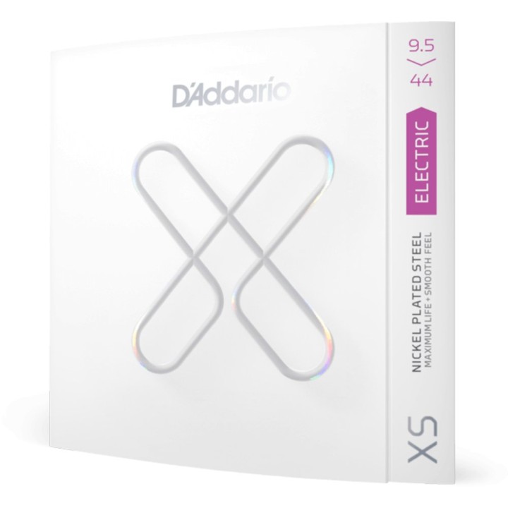 D'Addario - XSE09544 Corde per Chitarra Elettrica, XS Nickel Plated Steel, Super Light, 9.5-44