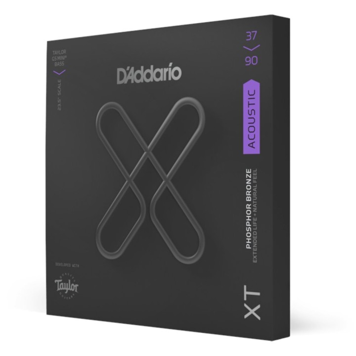 D'Addario - XTB3790GS Corde per Basso Acustico, Phosphore Bronze, Custom Light Taylor GS Mini