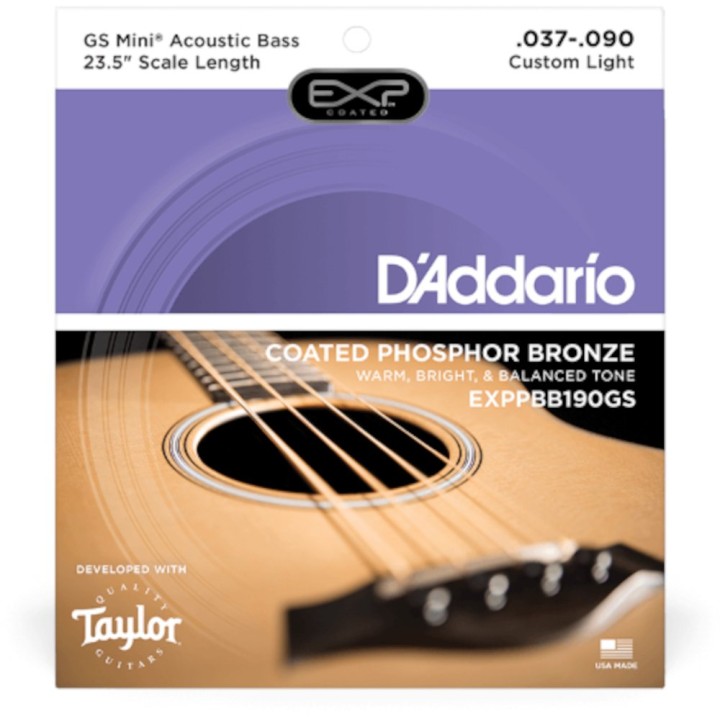 D'Addario - EXPPBB190GS Corde per Basso Acustico, GS Mini Bass