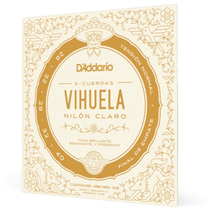 D'Addario - MV10N Corde per Vihuela, Nylon Pro-Arté, Normal Tension