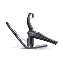 Kyser Capotasto Quick-Change Capo Per Chitarra Acustica Nero Cromato Kg6bca 529211