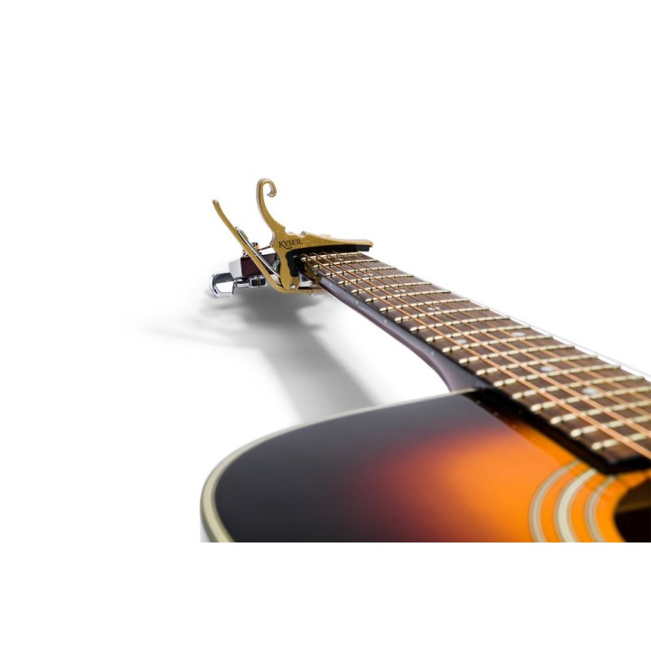 Acquista Kyser Capotasto Quick-Change Capo Per Chitarra Acustica Gold Kg6ga 529214 online | Merula Strumenti Musicali