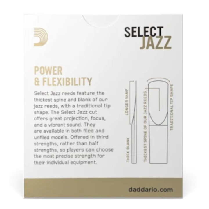 D'Addario - RSF10SSX2H Ance Select Jazz 2Hard Sax Soprano SIb