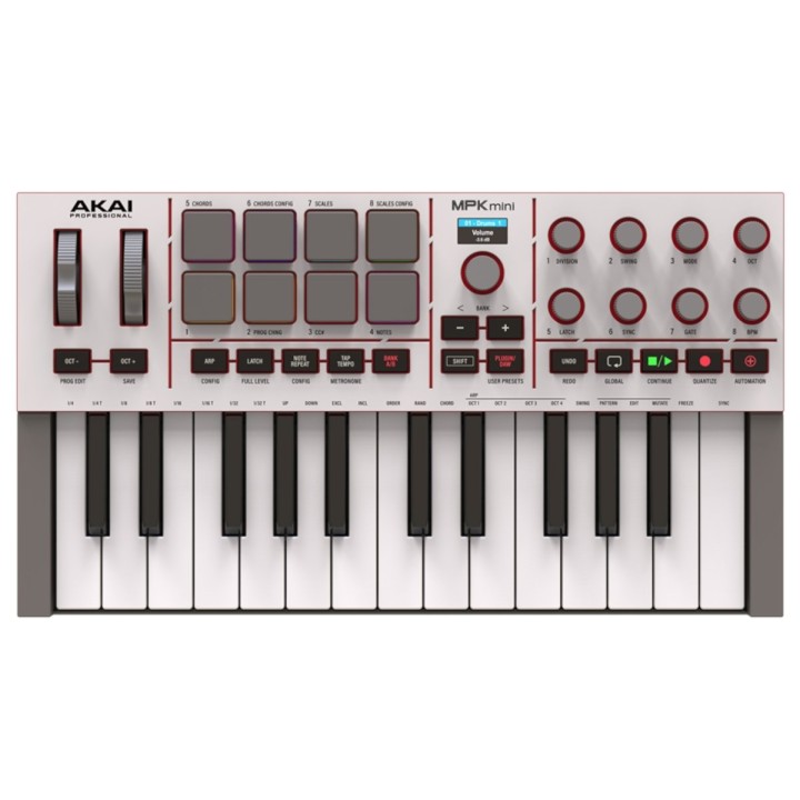 Akai - MPK MINI 4 GREY Midi Controller 25 Tasti