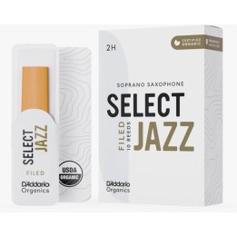D'Addario - ORSF10SSX2H  Ance Organic Select Jazz Filed 2Hard Sax Soprano