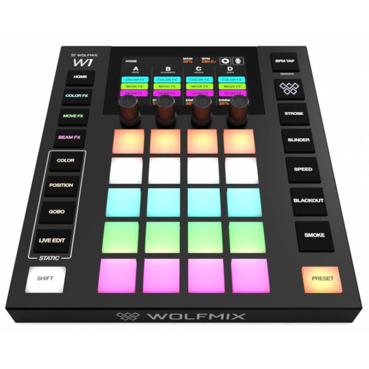 Zzipp - WOLFMIX W1 MK2 | Controller Luci DMX Standalone 