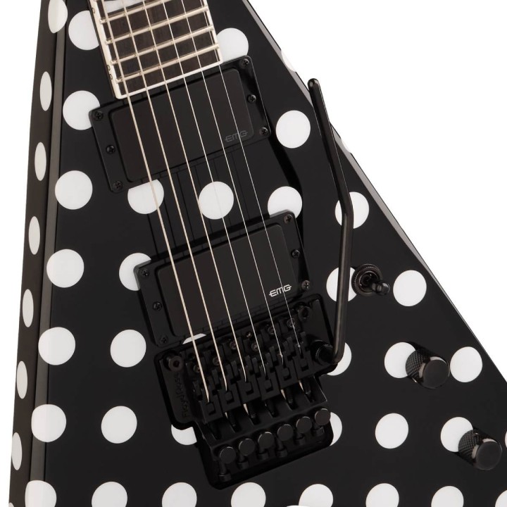 Jackson Pro Plus Signature Phil Demmel King V KV, Ebony Fingerboard, Polka Dot