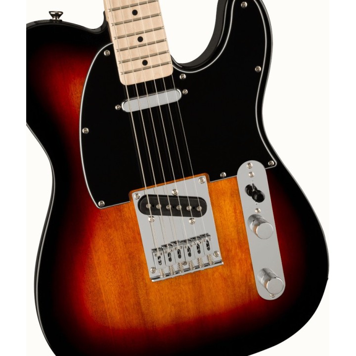 Acquista SQUIER Affinity Series Telecaster, Maple Fingerboard, Black Pickguard, 3-Color Sunbu online | Merula Strumenti Musicali