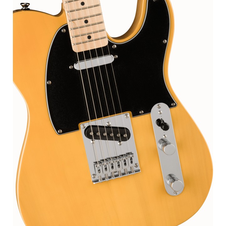 Acquista SQUIER Affinity Series Telecaster, Maple Fingerboard, Black Pickguard, Butterscotch  online | Merula Strumenti Musicali