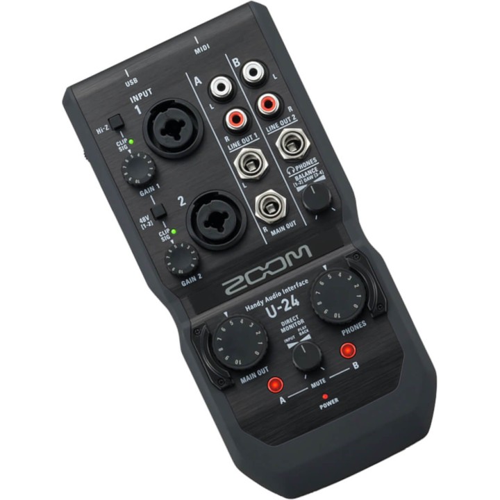 Zoom - U-24 Interfaccia audio USB per PC/MAC e iPad