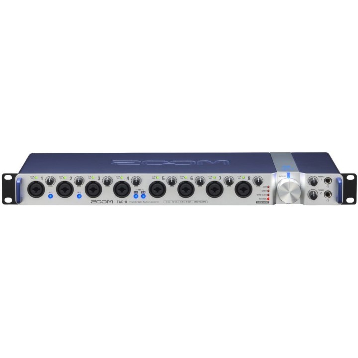 Zoom - Tac-8 Interfaccia audio/MIDI in formato Rack con 8In/2Out Thunderbolt