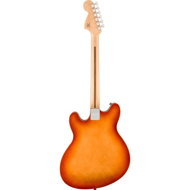 Squier Affinity Series Starcaster Deluxe, Maple Fingerboard, Sienna Sunburst