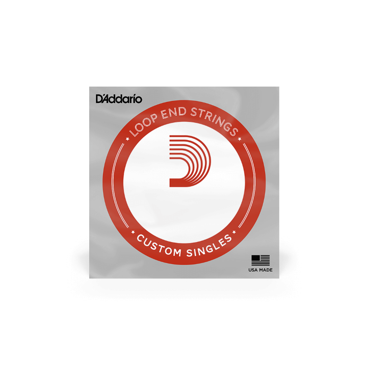D'Addario - LE011 Plain Steel Loop End Single String, .011