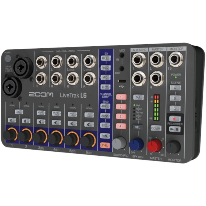 Zoom - LiveTrak L6 Mixer Digitale 6 Canali