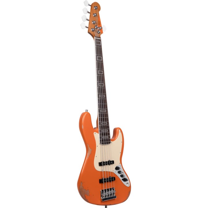 Henry's - Lizard DB-05 Dragon – Orange Relic Basso Elettrico 5 Corde