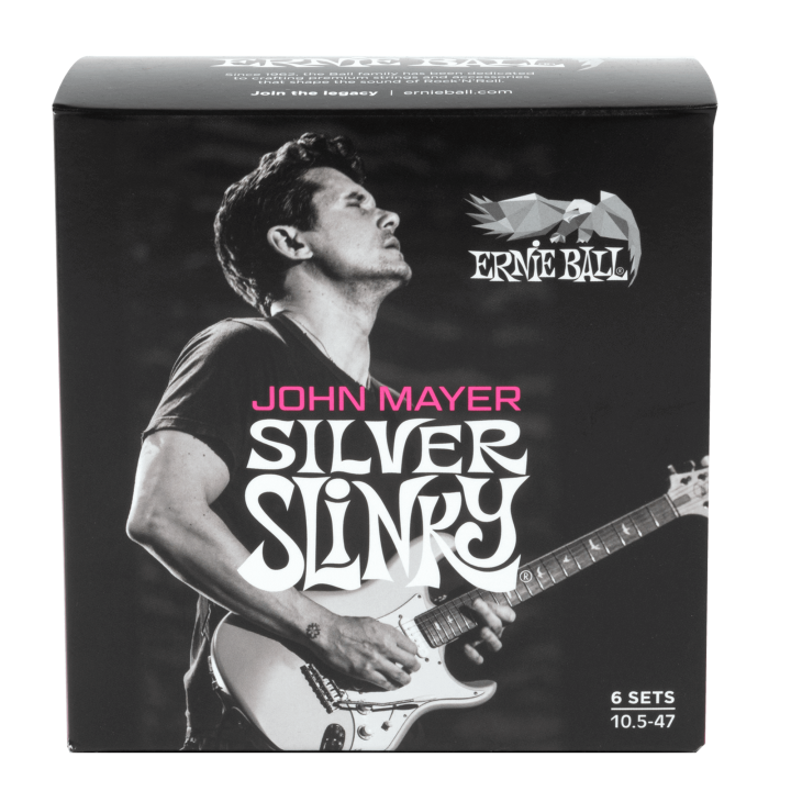 Ernie Ball - 3817 John Mayer Silver Slinky 10.5-47 6 Pk