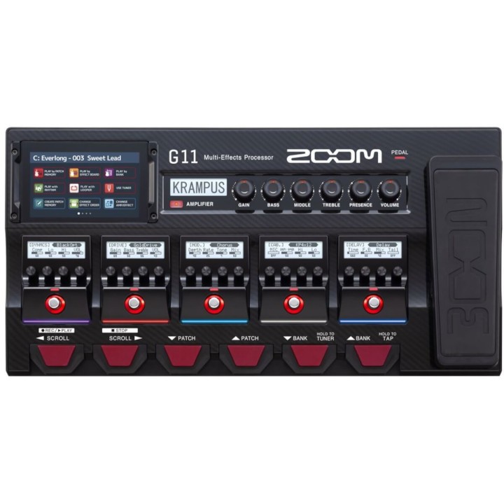 Zoom G11 - Pedaliera Multieffetto, Amp-Simulator, Interfaccia Audio