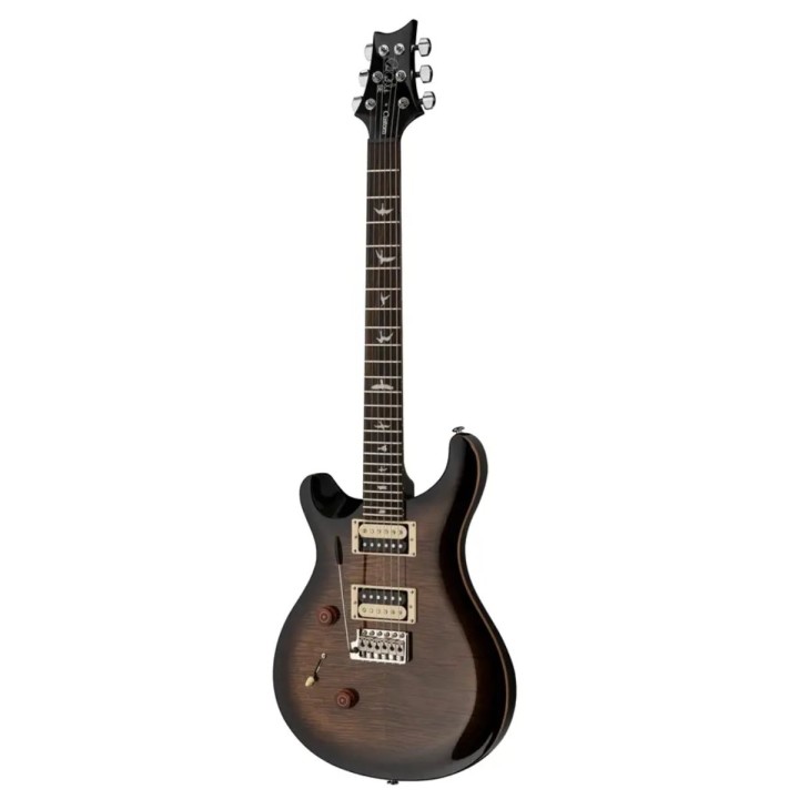 PRS SE Custom 24 Lefty Violin Top Black Gold Burst 2025 - Chitarra elettrica mancina
