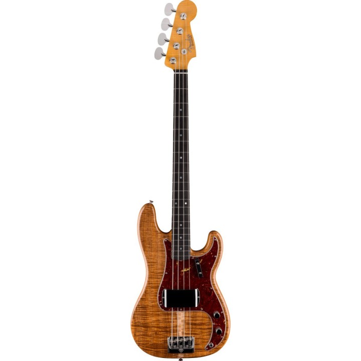 Fender Artisan Koa Precision Bass NOS, Ebony Fingerboard, Natural - Basso elettrico a 4 corde