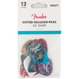 Fender - 1980200500 351 dotted celluloid (12pk) hvy