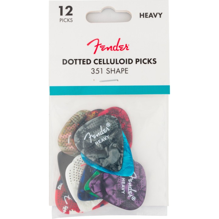 Fender - 1980200500 351 dotted celluloid (12pk) hvy