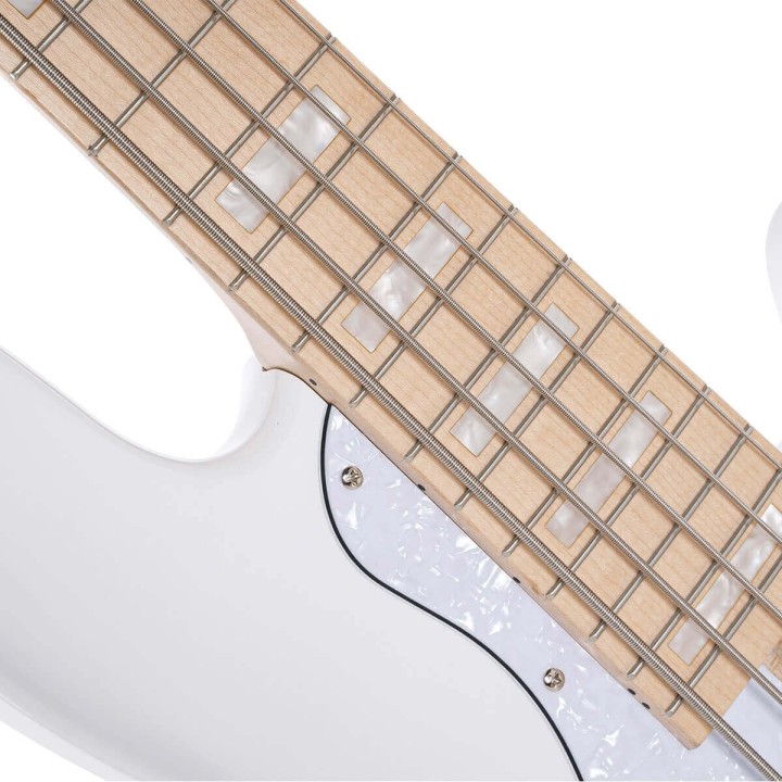 Acquista CORT Elrick NJS5 WHT con Case online | Merula Strumenti Musicali