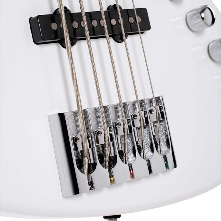 Acquista CORT Elrick NJS5 WHT con Case online | Merula Strumenti Musicali