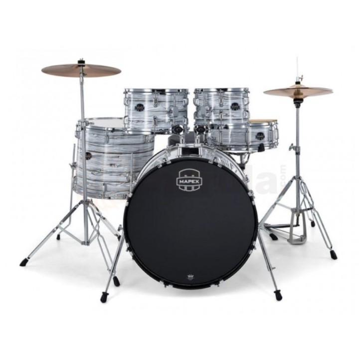 Mapex CM5044FTCFI Comet Fusion 5 Pezzi White Marblewood - Kit Batteria