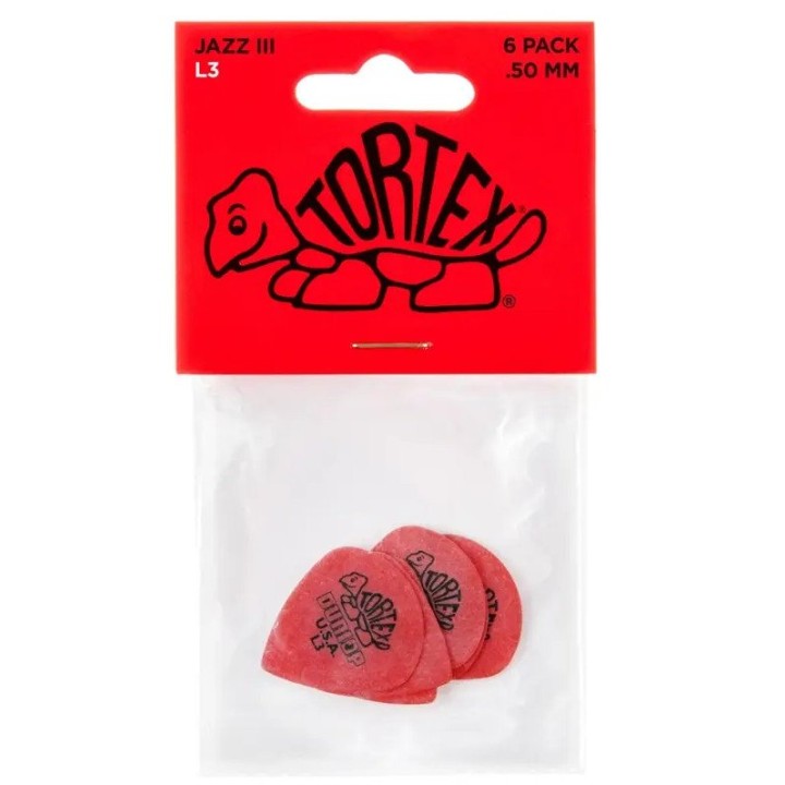Dunlop - 472PL3 Tortex Jazz III L3 Light Player's Pack