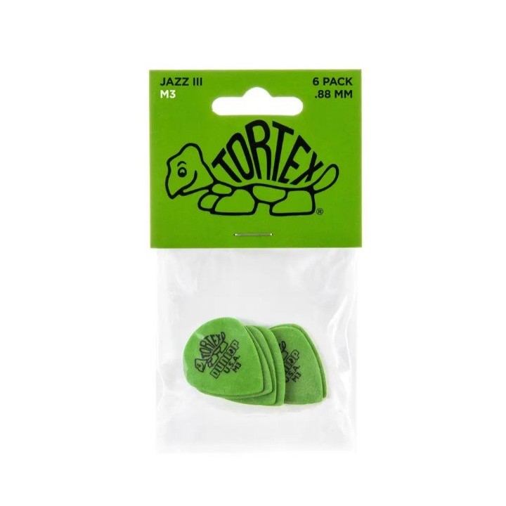 Dunlopn - 472PM3 Tortex Jazz III M3 Medium Player's Pack