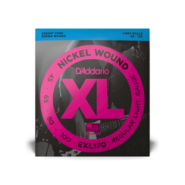 Acquista D'Addario Exl170tp D'Addario Exl170tp Nickel Wound Bass Guitar Strings, Light, 45-10 online | Merula Strumenti Musicali