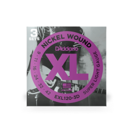 Acquista D'Addario Exl120-3d D'Addario Exl120-3d Nickel Wound Electric Guitar Strings, Super  online | Merula Strumenti Musicali