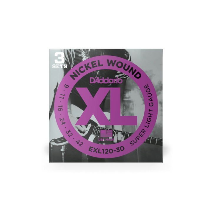 Acquista D'Addario Exl120-3d D'Addario Exl120-3d Nickel Wound Electric Guitar Strings, Super  online | Merula Strumenti Musicali