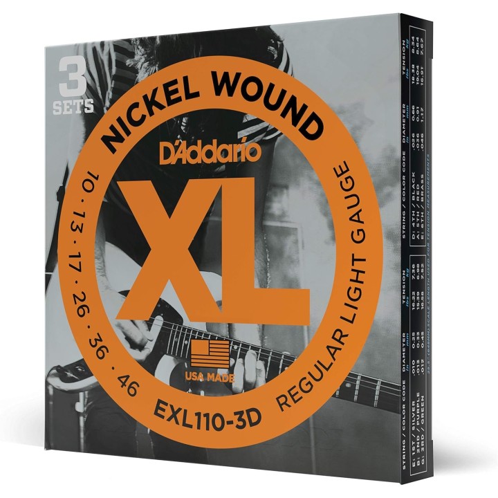Acquista D'Addario Exl110-3d D'Addario Exl110-3d Nickel Wound Electric Guitar Strings, Regula online | Merula Strumenti Musicali