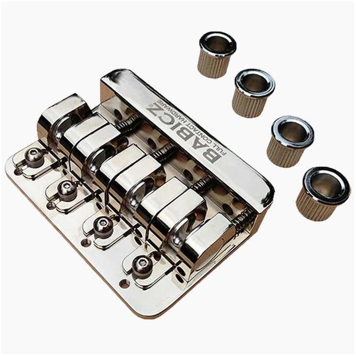 BB--3567-010 babicz full contact FCH4 AM bass bridge per basso 4 corde finitura cromata