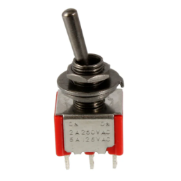 AllParts - EP-4181-003 BLACK ON ON ROUND BAT MINI SWITCH