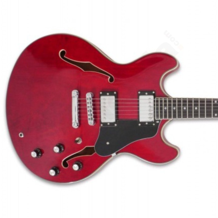 Sire H7 STR See Though Red - Chitarra elettrica hollow body