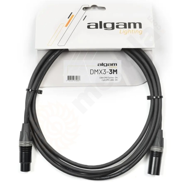 Algam Lighting DMX3-3M Cavo DMX 3 Poli 3 mt