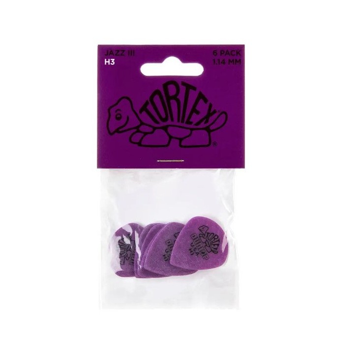 Dunlop - 472PH3 Tortex Jazz III H3 Heavy Player's Pack