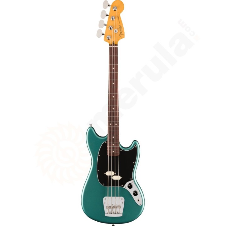 Fender American Professional Classic Mustang Bass, Rosewood Fingerboard, Faded Sherwood Green Metallic
